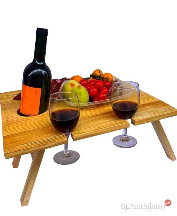 Drewniany składany stolik piknikowy mazowieckie Sterdyń