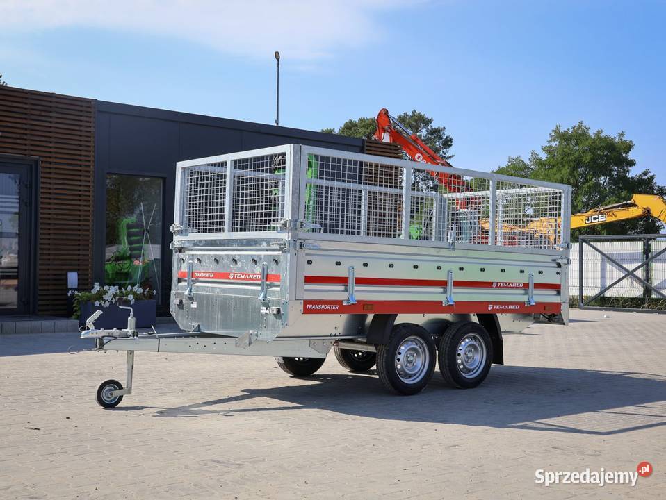 Przyczepa dwuosiowa TEMARED TRANSPORTER 30152 z burtowe Burtowe i plandeki