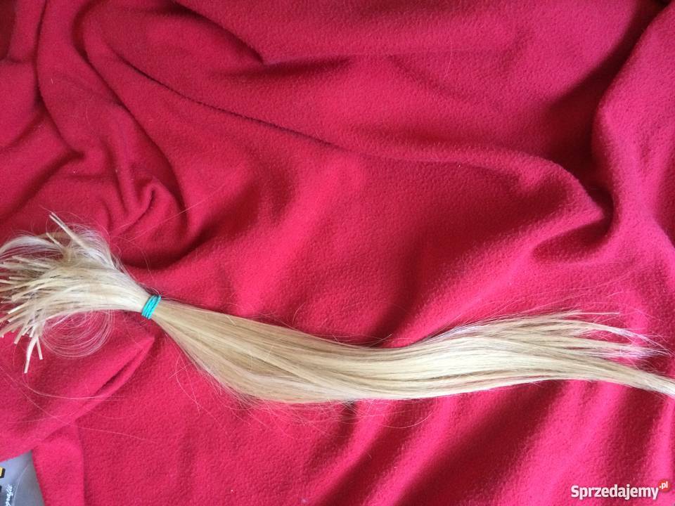 Włosy słowiańskie nowe 128 pasm blond można Zdrowie i Uroda Kraków