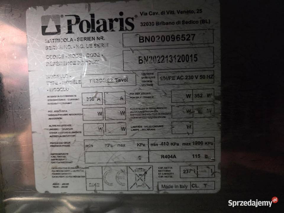 POLARIS TRECO 02 TAVOL Profesjonalny stół Produkcja Krotoszyn sprzedam
