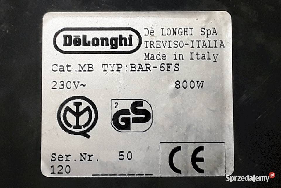 Uchwyt filtra kolba ekspresu DeLonghi Caffe Łódź sprzedam