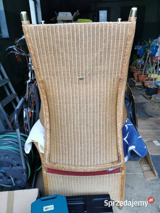 Krzesła do jadalni na taras Lloyd Loom Rattan 2 Łódź sprzedam