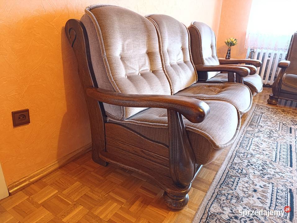 Zestaw mebli dębowych antyk Meble do salonu Rawicz