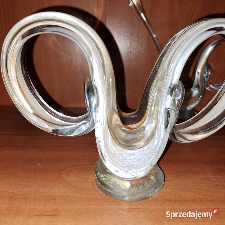 Świeczniki szklane PRL Opole