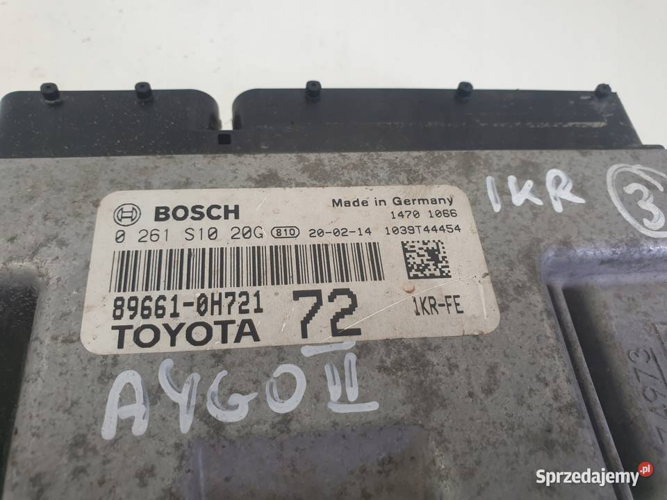 Toyota Aygo II 10 B STEROWNIK SILNIKA komputer Zawieszenie silnika Chełm