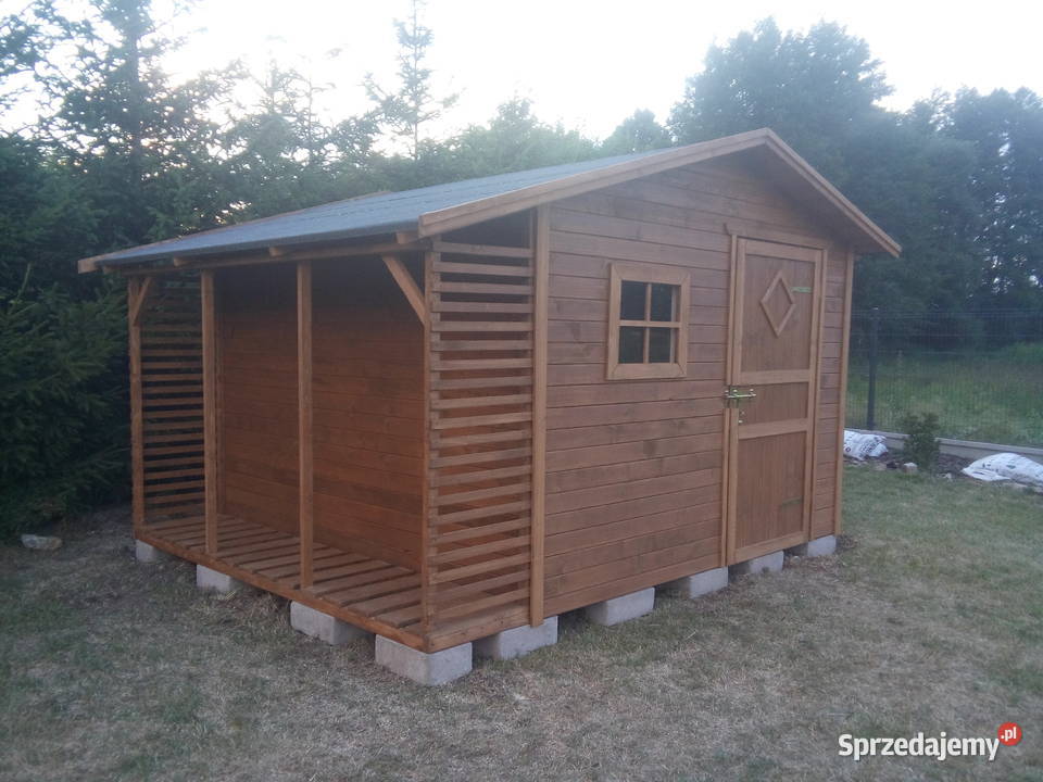 Domek ogrodowy narzędziowy 3x3 z drewutnią 08m zachodniopomorskie Szczecin sprzedam