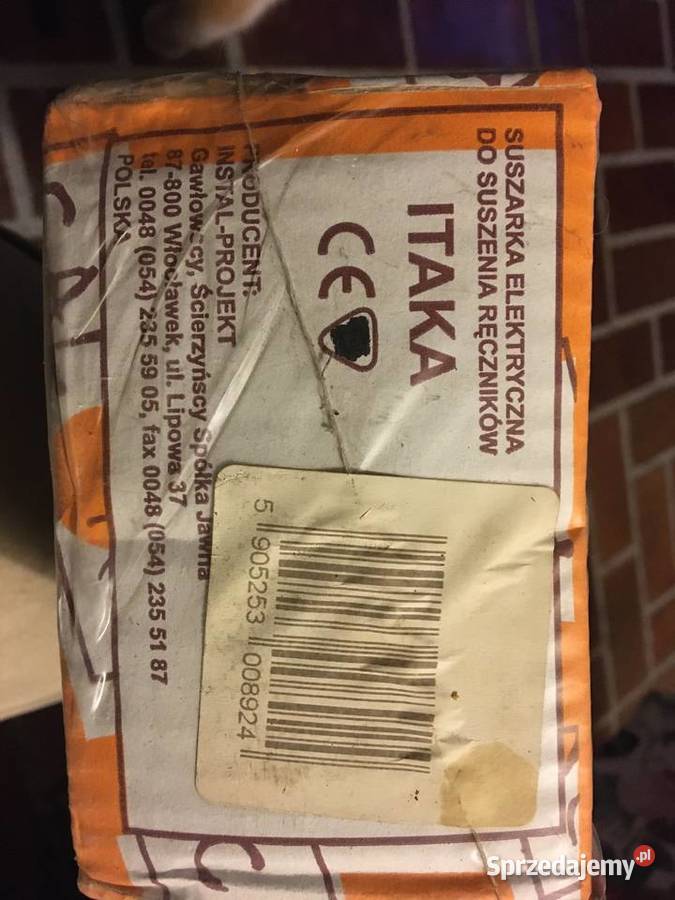 Suszarka elekrczna na ręczniki pojedczna Zielonka