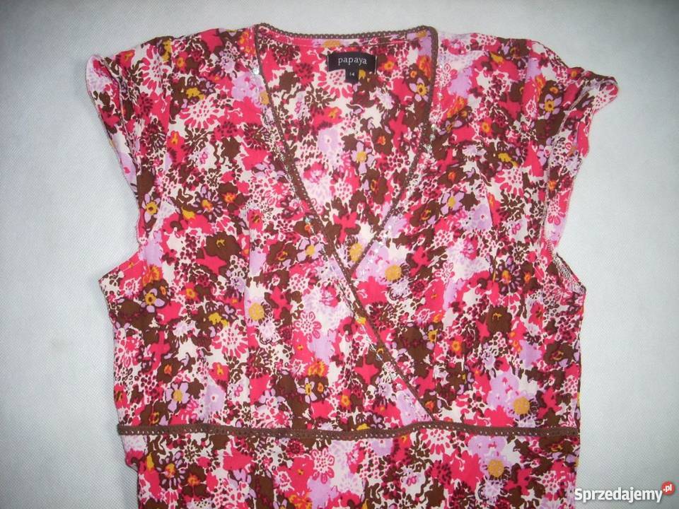 Papaya Letnia Sukienka Kwiaty Midi cekiny38 M małopolskie Nowy Sącz sprzedam