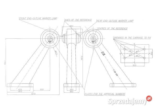 Lampa obrysowa LED prawa 1224V czerwona Kamionna