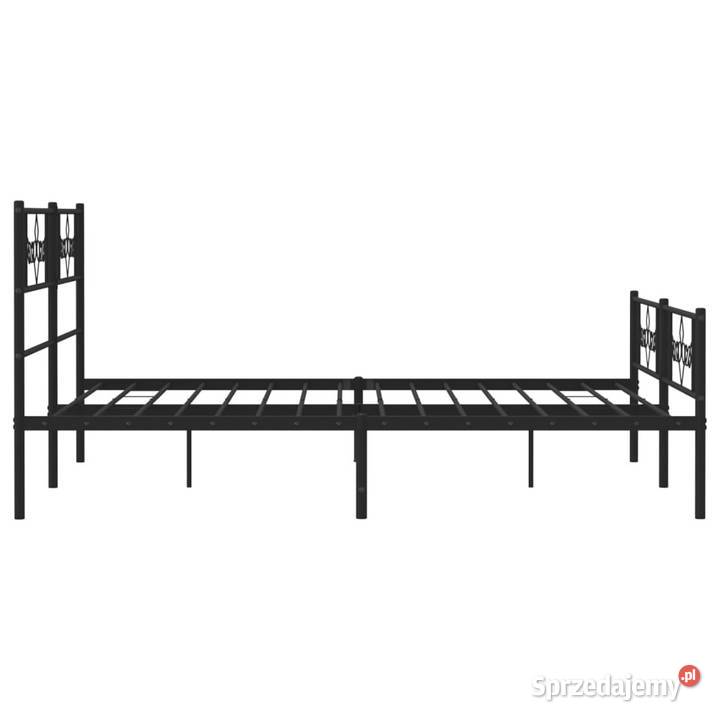 Łóżko Metalowe Czarne Rama Łóżka Ze Stelażem 90cm Warszawa