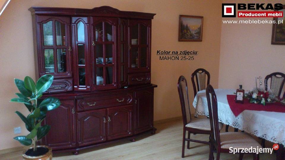 Nowa Stylowa Witryna 180 Dąb Rustikal BEKAS 50cm Dobra-Kolonia