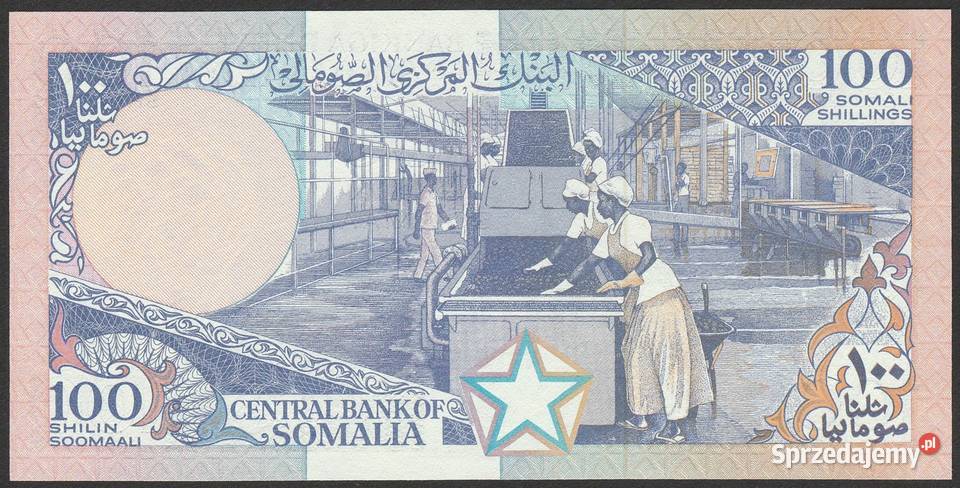 SOMALIA 100 SHILLING STAN BANKOWY UNC Numizmatyka Łódź sprzedam