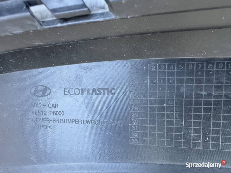 Spoiler dół zderzaka przód hyundai Santa fe V 5 Międzychód