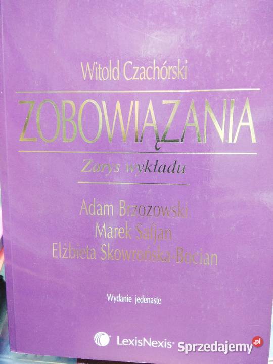 Zobowiązania Czachórski antykwariat szkolny mazowieckie Warszawa