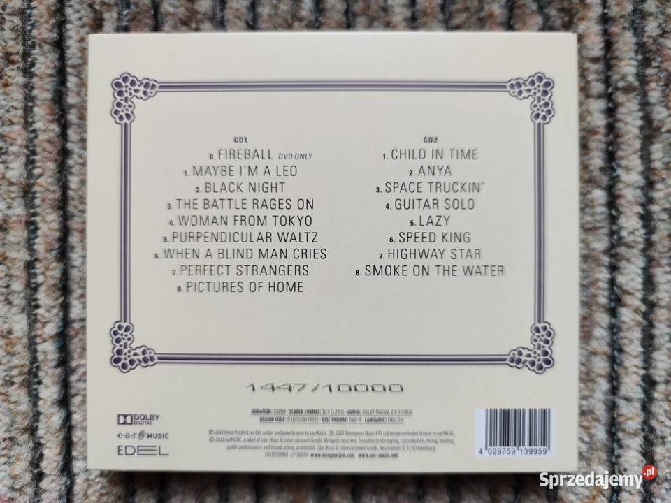 DEEP PURPLE Bombay Calling DVD 2xCD Białystok