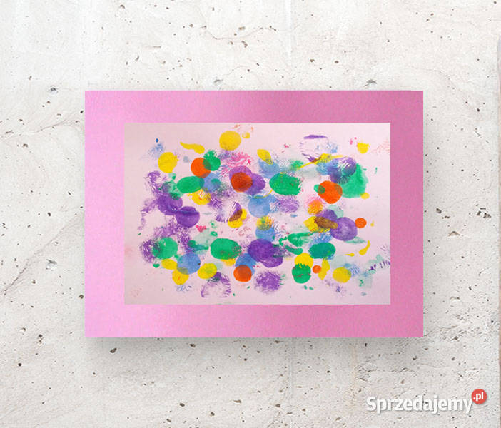 abstrakcja na ścianę różowy obraz na ścianę odcienie różowego Kraków sprzedam