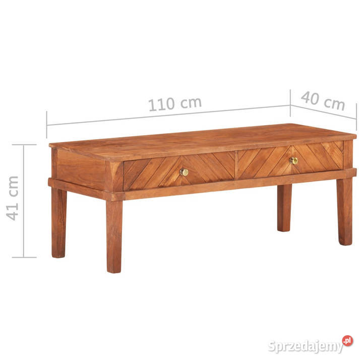 Szafka pod TV 110x40x41 lite drewno akacjowe Warszawa