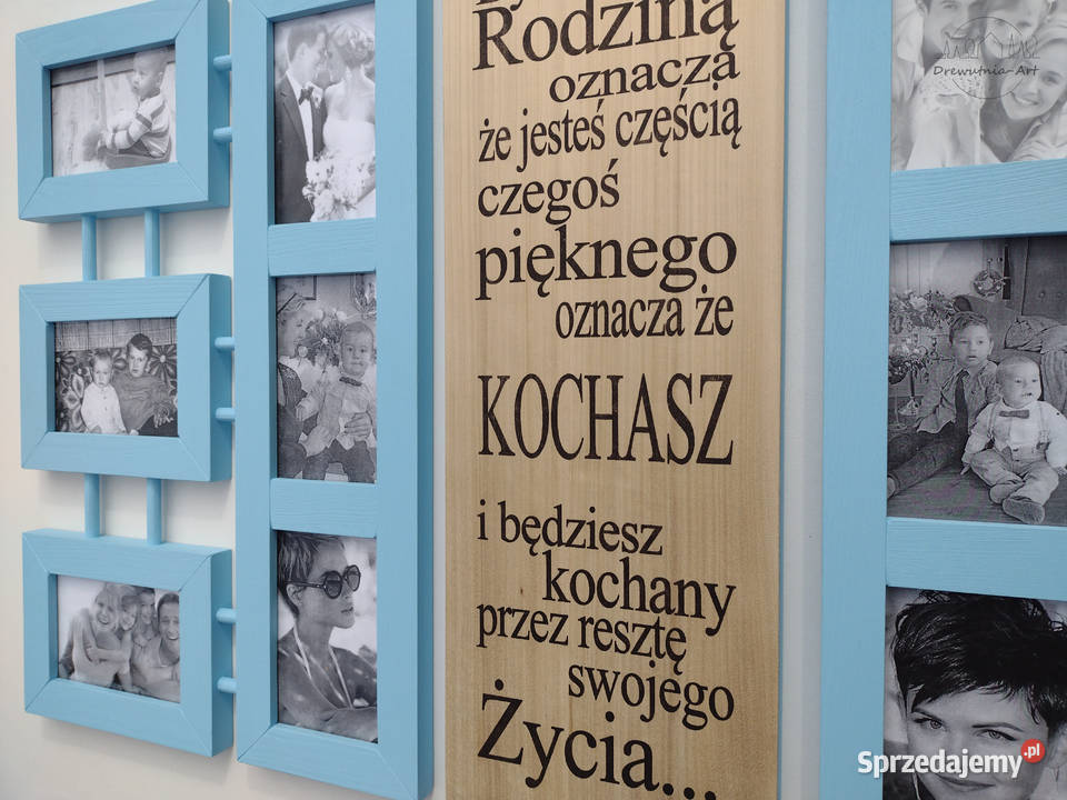 Multirama galeria ścienna z drewna Ramka na małopolskie Kraków