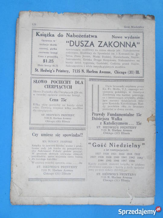 4 Gość Niedzielny Wydania 1949 Bezpłatna wysyłka lubelskie Skierbieszów