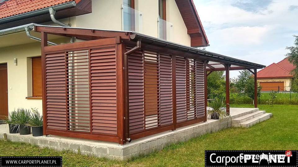Wiaty ogrodowe pergole drewniane zadaszenia Olsztyn