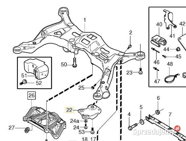VOLVO S60 S80 V70 XC70 XC90 wspornik zawieszenia Gadgety motoryzacyjne dolnośląskie Bielany Wrocławskie