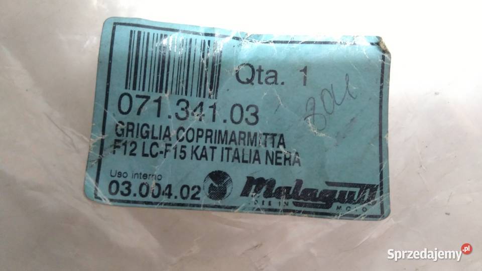 Osłona wydechu OE Malaguti F12 LC F15 KAT Bielsk Podlaski