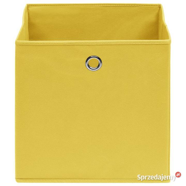 vidaXL Pudełka 4 żółte 32x32x32 tkanina288365 Warszawa