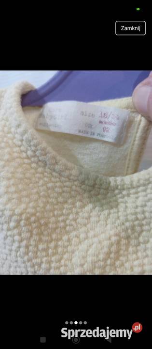 Sukienka frotte strukturalna ZARA BabyGirl 1824 Zwierzyniec