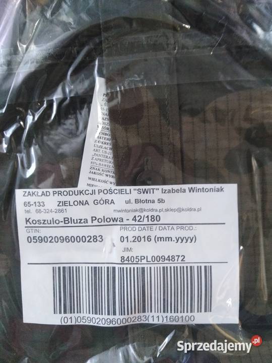 Koszulo bluza polowa z krótkim rękawem Mieroszyno sprzedam