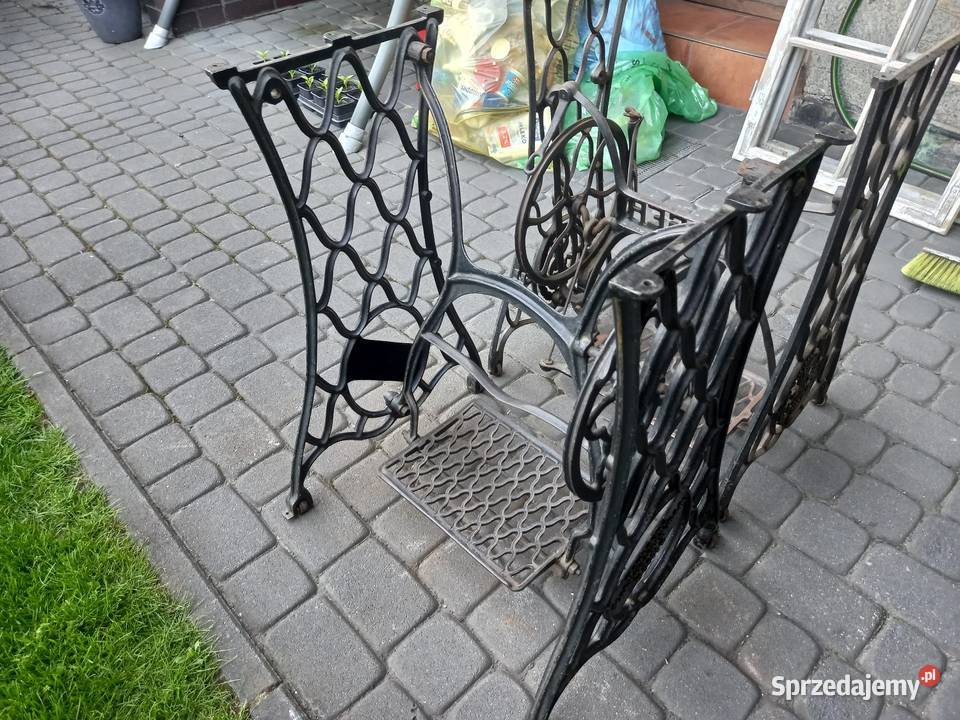 Stare nogi podstawy maszyny do szycia PRL Antyki Rawicz