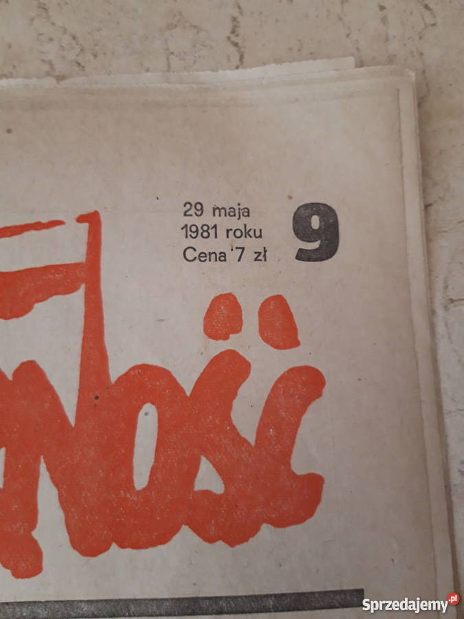 Gazeta solidarność 9 i 10 1981r Bielsko-Biała