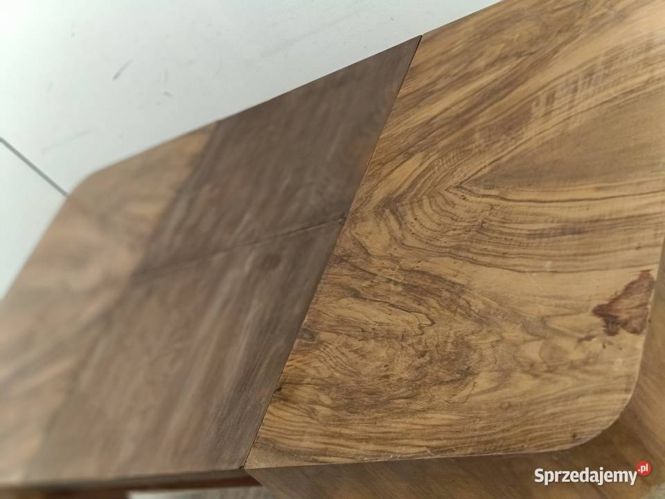 stół art deco modern do salonu rozkładany orzech