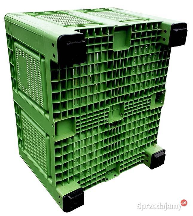 Skrzyniopaleta ażurowa z 4 stopami NOWA lubelskie Lublin sprzedam