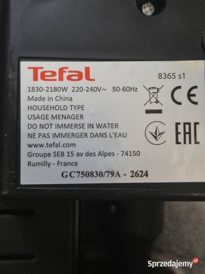 Grill Opiekacz Elektryczny TEFAL Optigrill śląskie