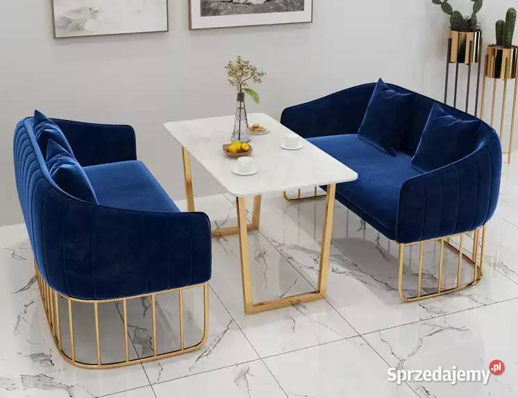 Stół z KAMIENIA CALACATTA CARRARA złoto 120x65 Piotrków Trybunalski