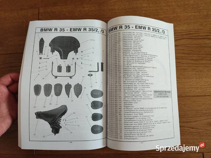 Książka katalog części BMW r35 Warszawa