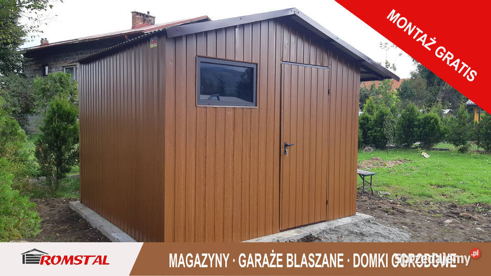 Garaż Blaszany Domek Ogrodowy Blaszak Garaże Siemiatycze
