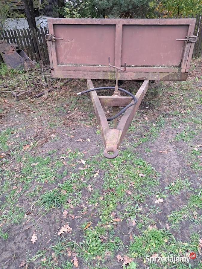 Przyczepa jednoosiowa wywrotka na tył Gizałki