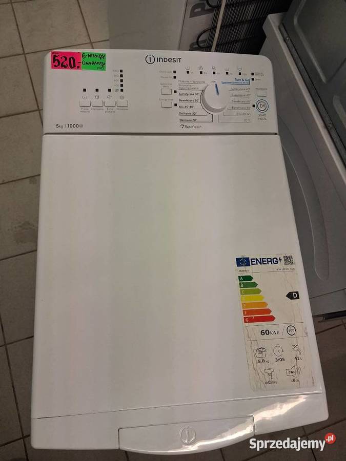 PRALKA GÓRY ŁADOWANA INDESIT Wrocław