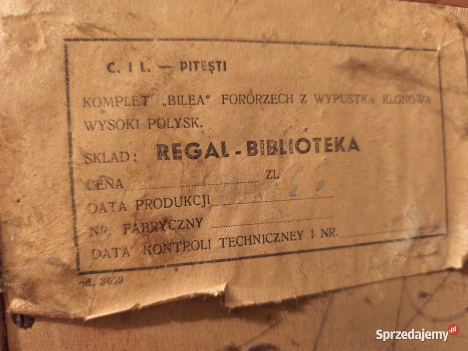 Meble z drewna PRL 66 Chełm lubelskie