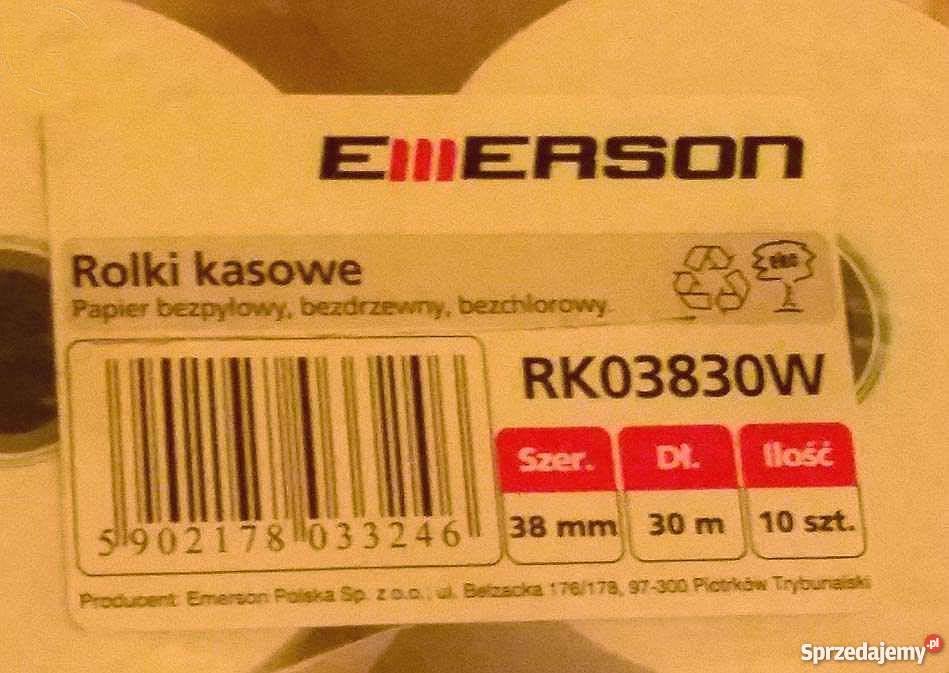 Rolki kasowe Emerson RK03830W 38mm x 30m 10 Elektronika sprzedam