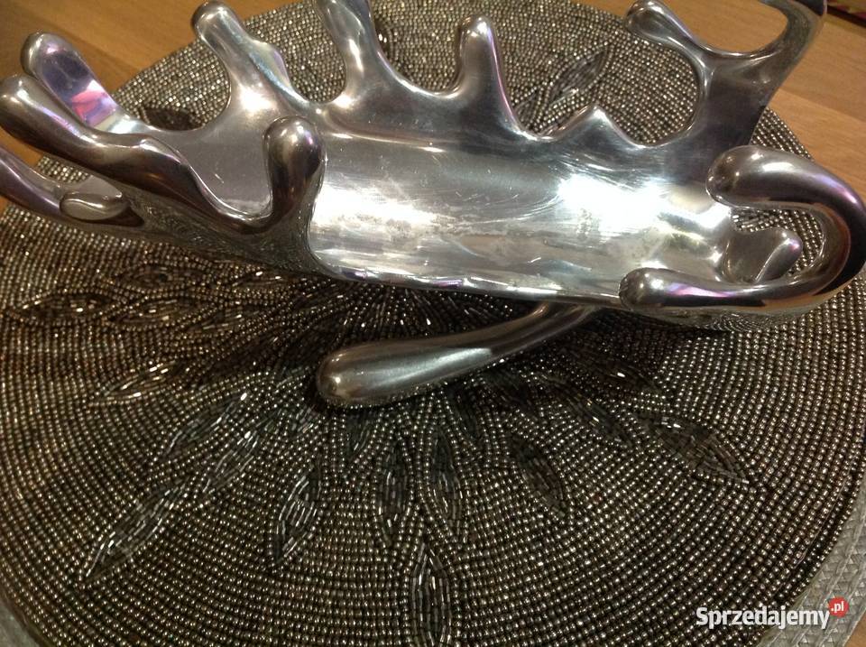 Piękny Srebrny Stojak na Wino Aluminium Design Nowa Sól