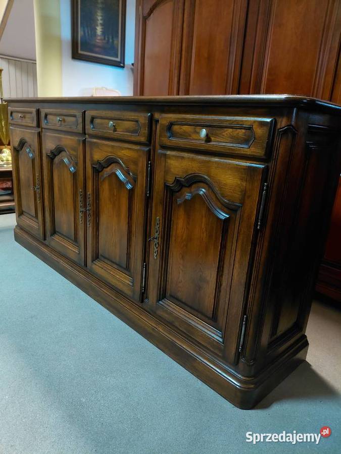 Stylowa komoda bufet lite drewno dębowe podlaskie Białystok