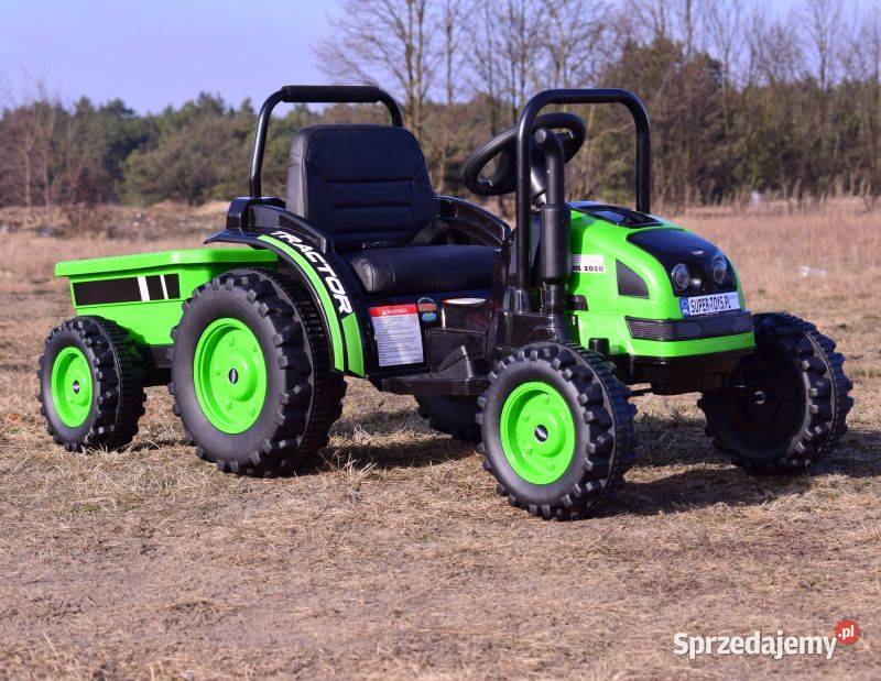 Autko MEGA TRAKTOR Z PRZYCZEPĄ na akumulator