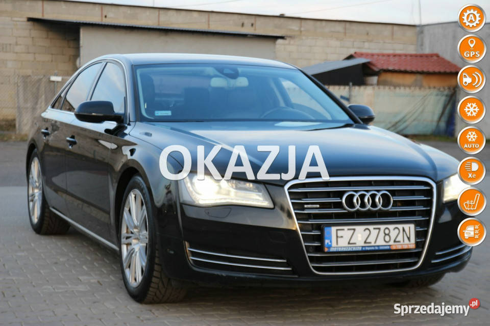 Audi A8 2010r 42 FSI Benzyna QuaTTRO 20 D4 2010 tempomat opolskie Nysa sprzedam