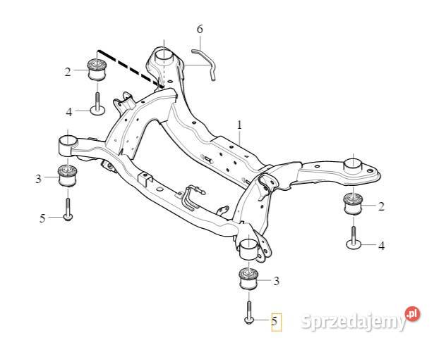 VOLVO XC60 S60 V60 V60CC sruba sanek tylnego Bielany Wrocławskie
