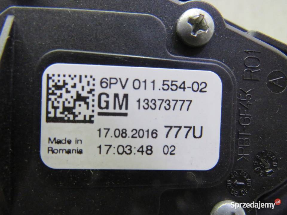 PEDAŁ GAZU POTENCJOMETR ASTRA K 16 CDTI 13373777 lubelskie