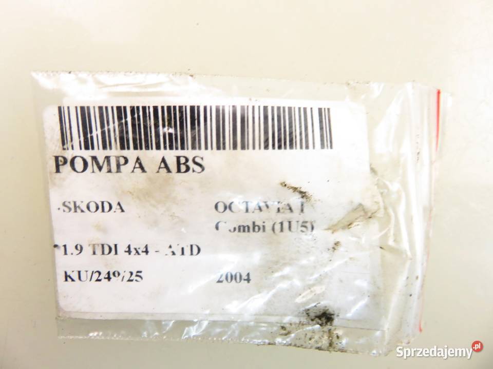 POMPA ABS SKODA OCTAVIA I 4x4 1C0907379N małopolskie