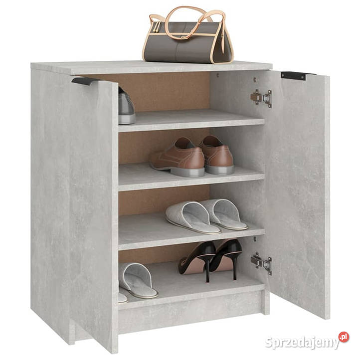 Szafka na buty betonowa szarość 59x35x70