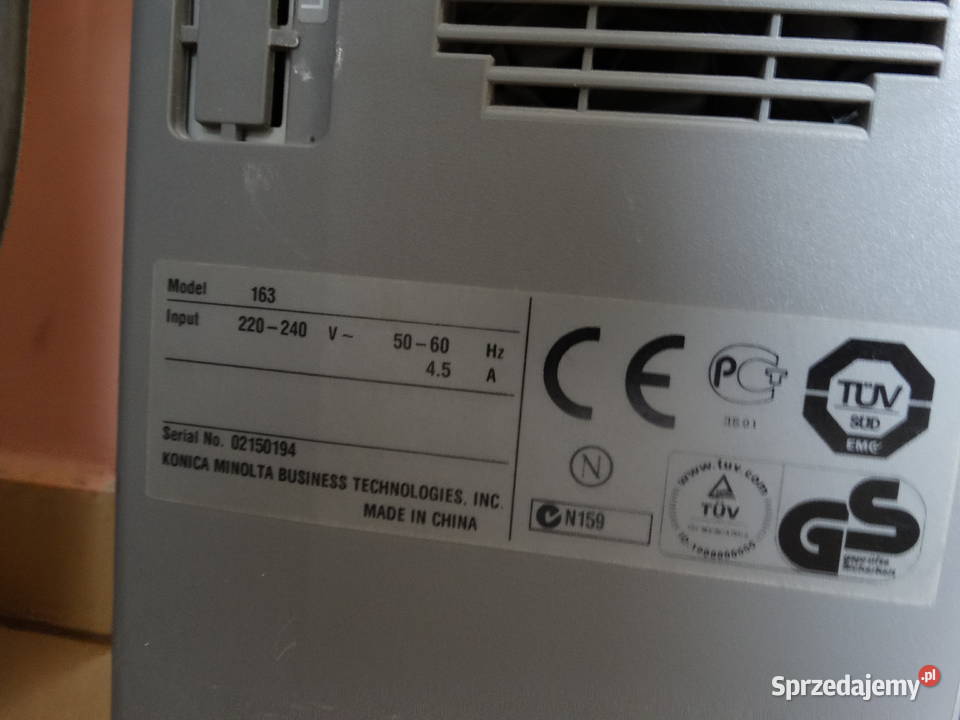 Kserokopiarka KONICA MINOLTA Bizhub 163 laserowa Stargard